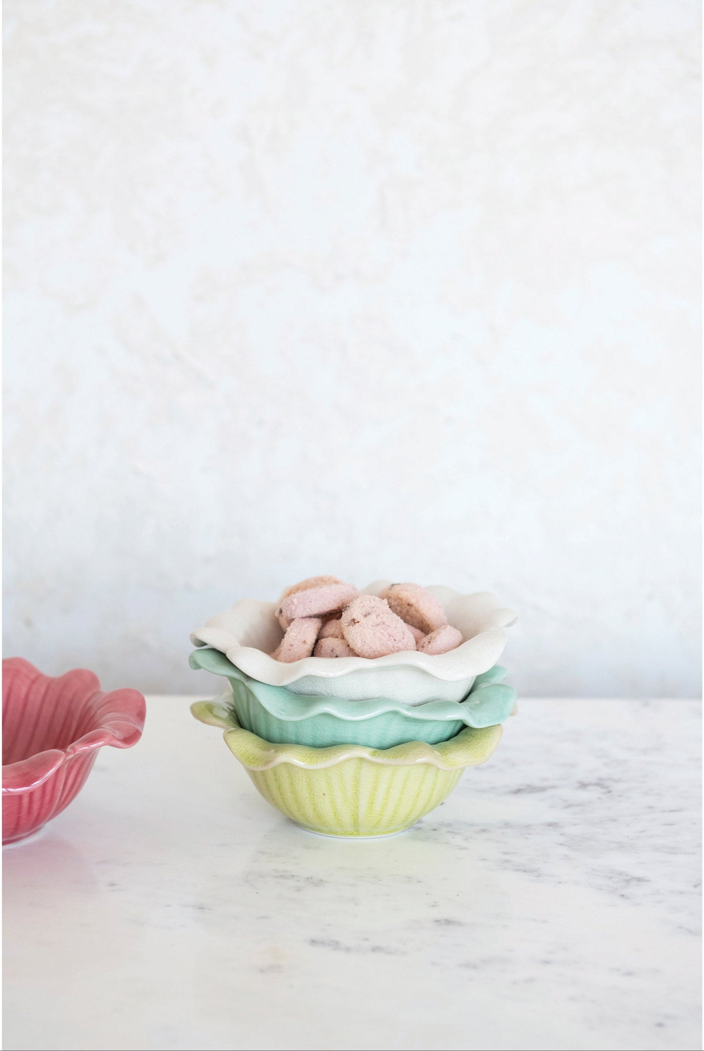 Stoneware Flower Bowl