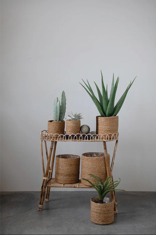 5in-11in Hand-Woven Jute Basket