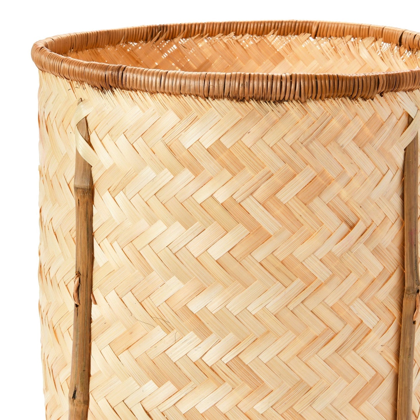 7in-13in Woven Bamboo Basket with Legs