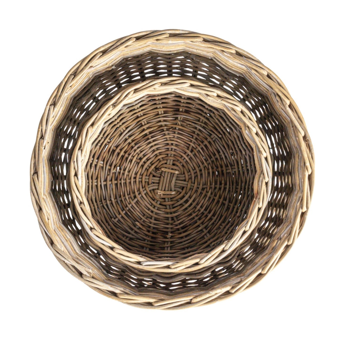 Hand-Woven Rattan Planters