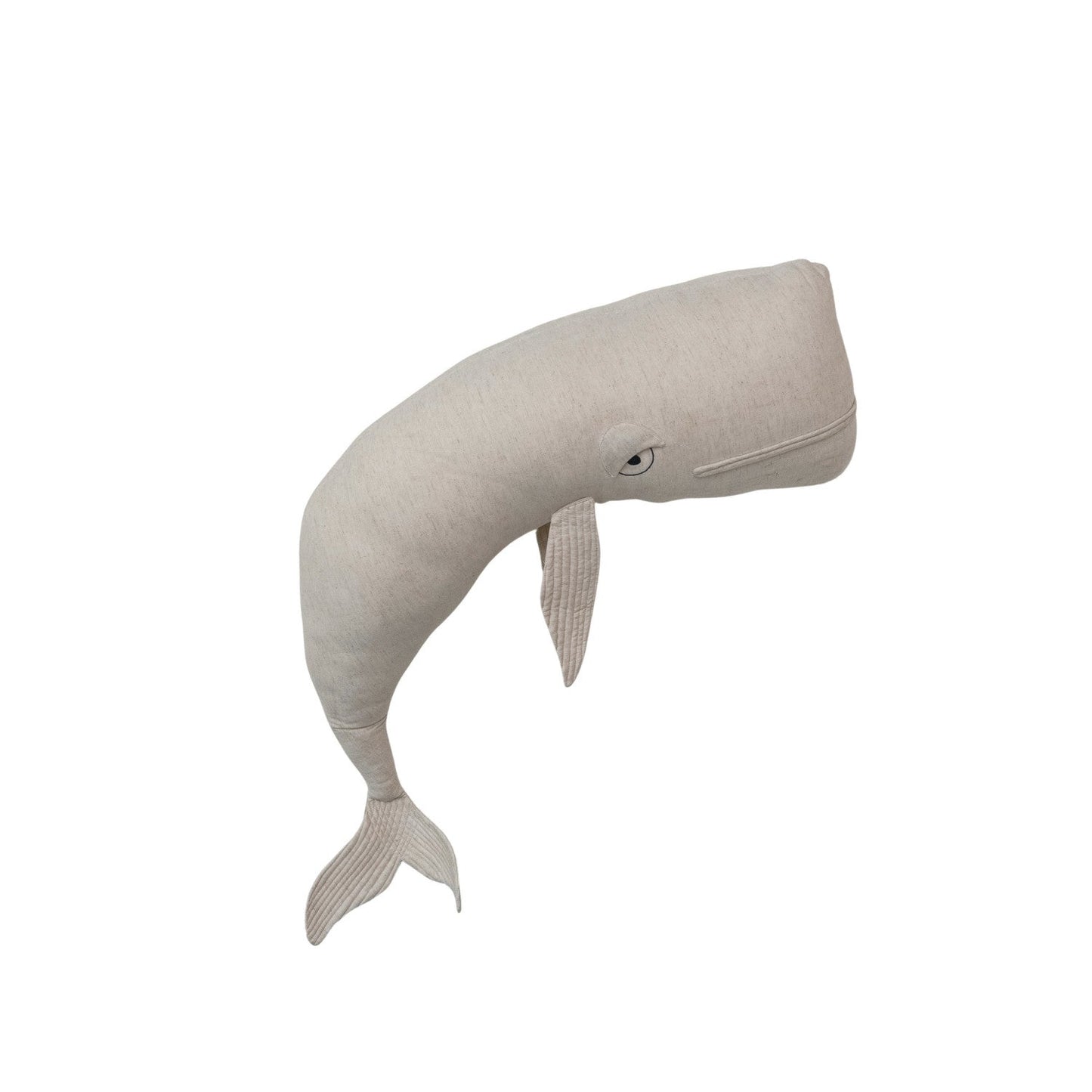 Whale Pillow - 48in x 12in Cotton & Linen